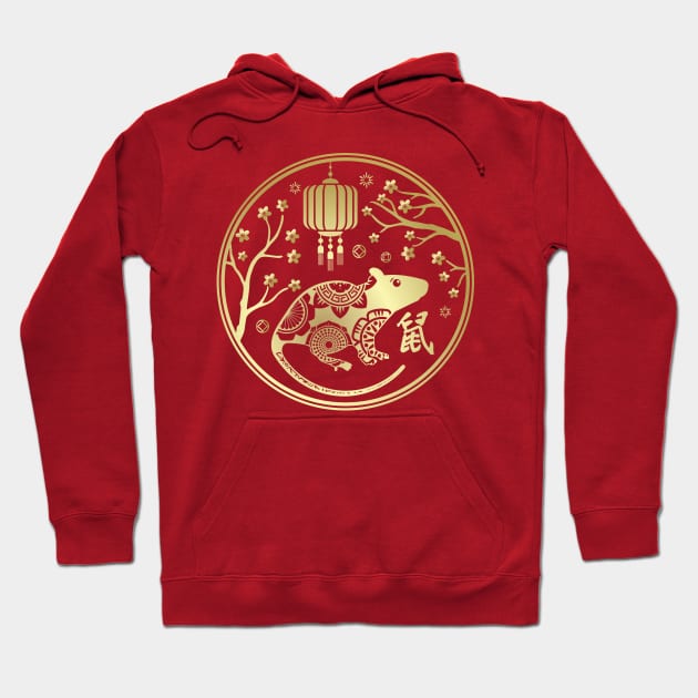 Chinese New Year of The Rat Hoodie by Nartissima